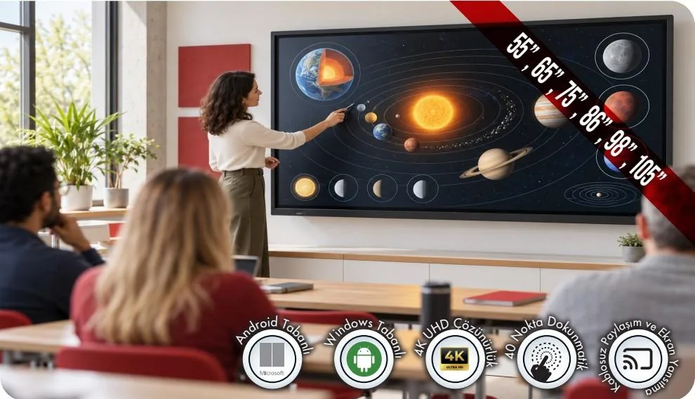 İnteraktif ekran ve akıllı tahta katalog uygulama görseli