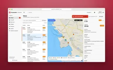 Kuryelendin sipariş havuzu ve operasyon paneli