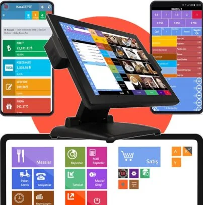 ERP12 POS, garson ve Kasa Cepte uygulama ekranları